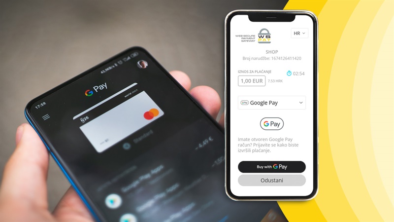 Mogućnost ugovaranja plaćanja Google Pay uslugom preko WSPay-a